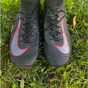 Nike Mercurial Vapor Superfly FG Black Soccer Cleats Boots US 5Y
